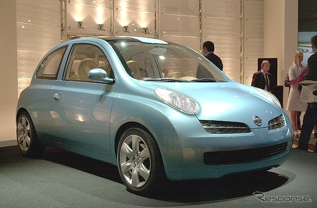 【フランクフルトショー2001速報】次期マイクラ(マーチ)につながるクルマ、日産『mm.e』