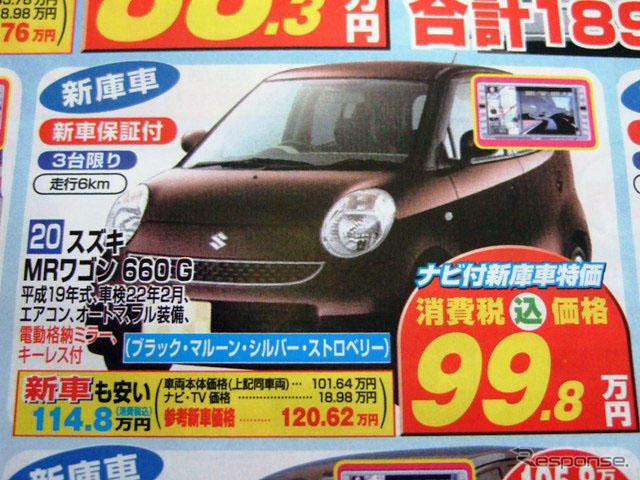 【値引き情報】このプライスで軽自動車を購入できる!! 未使用車
