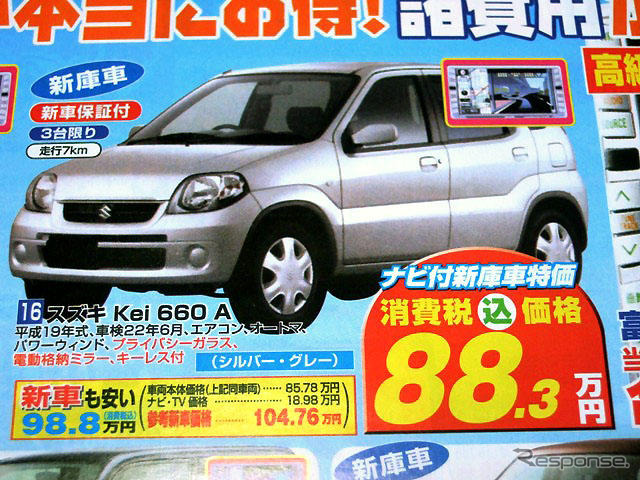 【値引き情報】このプライスで軽自動車を購入できる!! 未使用車 続