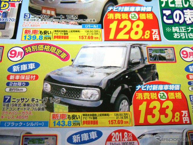 【値引き情報】このプライスでコンパクトカーを購入できる!! 未使用車