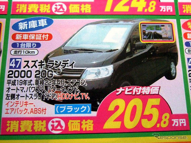 【値引き情報】このプライスでミニバンを購入できる!! 未使用車