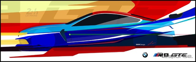 BMW M8 GTEのイメージスケッチ