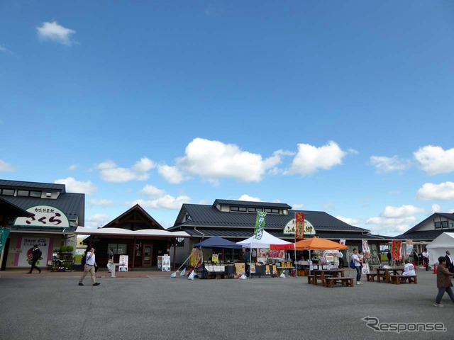 道の駅を中核とした自動運転サービスの実証実験の最初の場所として選ばれた栃木県栃木市にある道の駅「にしかた」