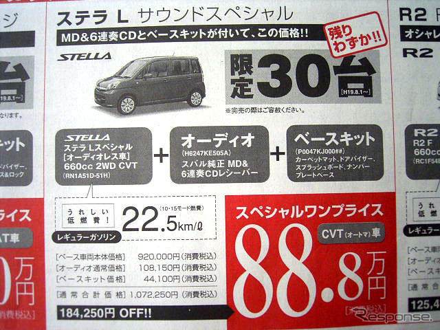 【明日の値引き情報】ワゴンR が21万円OFF 軽自動車