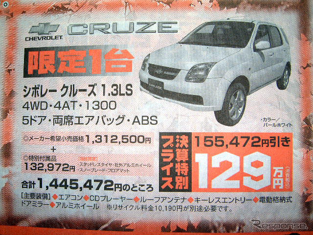 【おはよう値引き情報】コンパクト、ミニバン、SUV 最大38万円引き
