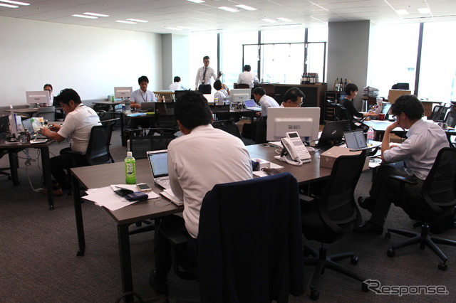 7月に移転した、カーセブンディベロプメント本社(大崎)