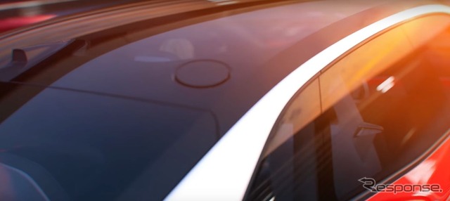VW I.D. CROZZの進化版のルーフに格納された状態のLiDAR