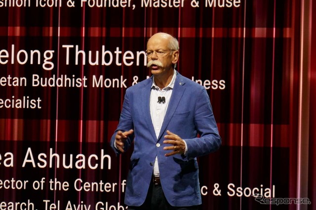 メルセデスベンツのディーター・ツェッチェ最高経営責任者(CEO)立派なひげがトレードマーク。