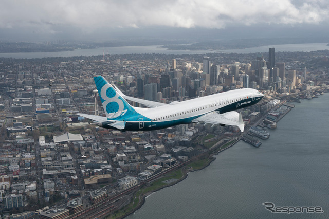 737MAX8初飛行(2016年1月29日) (c) Boeing