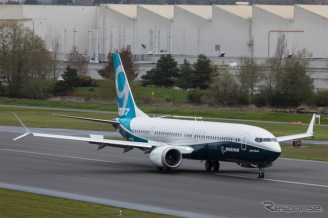 737MAX9の試験飛行　(c) Boeing