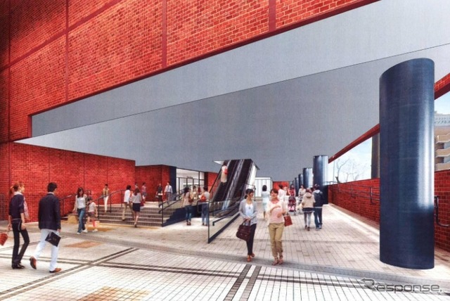 リニューアル後の駅内部のイメージ。