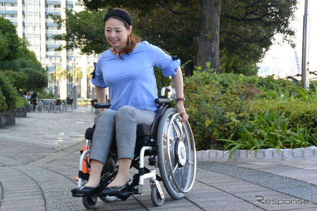 ヤマハ発動機 電動アシスト車いす 新機能説明会