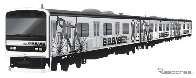 『B.B.BASE』で使われる車両のイメージ。2018年1月上旬から週末を中心に運行される。