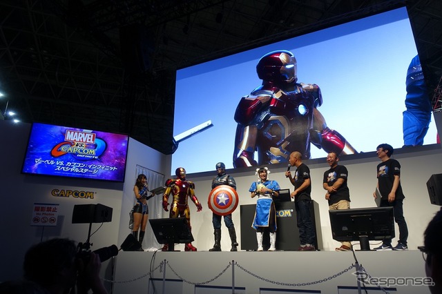 【東京ゲームショウ2017】今年のTGSの開幕とともに待望の発売開始!!『マーベル VS. カプコン:インフィニット』の完成披露会開催される。