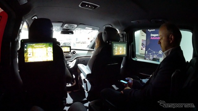 「Dragon Drive」デモの様子(フランクフルトモーターショー2017)
