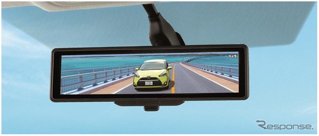 パナソニックとフィコサが共同開発した電子室内ミラー（イメージ）