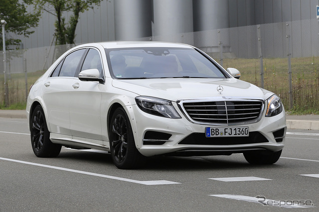 メルセデス Sクラス 次世代型テスト車両 スクープ写真