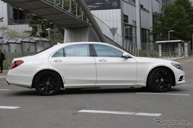 メルセデス Sクラス 次世代型テスト車両 スクープ写真