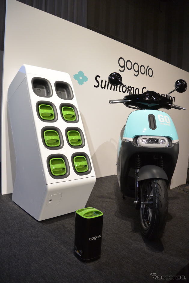 gogoro 電動スクーターとGoStation