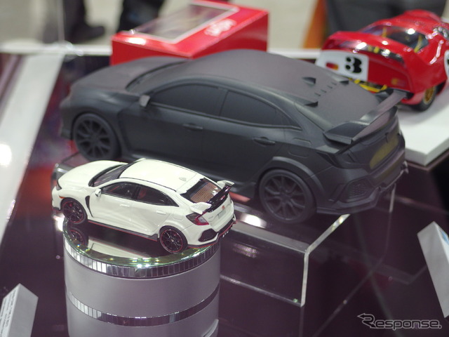 EBBRO。黒いシビックは開発中(全日本模型ホビーショー2017)。