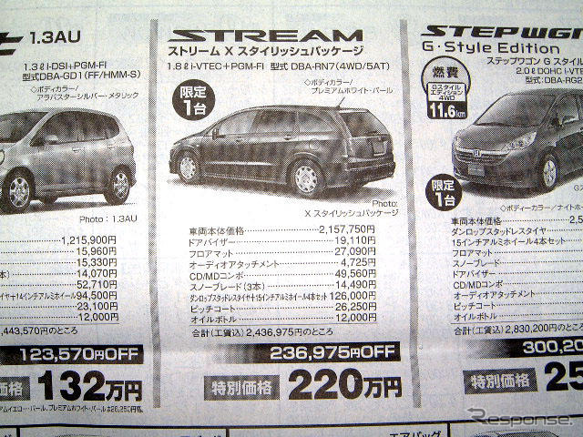 【おはよう値引き情報】ミニバン&SUV オデッセイ、想像超える40万円OFF
