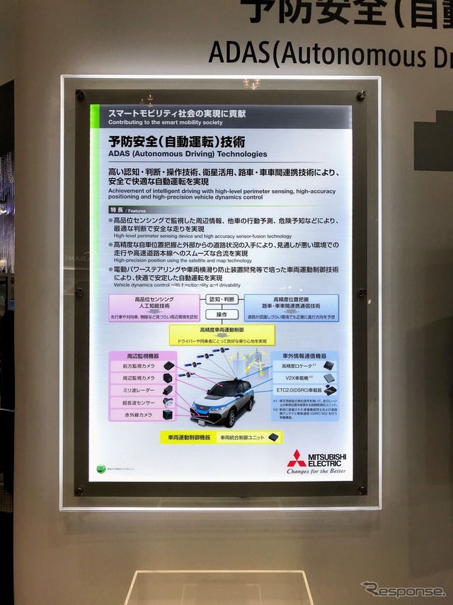 三菱電機のADAS製品群