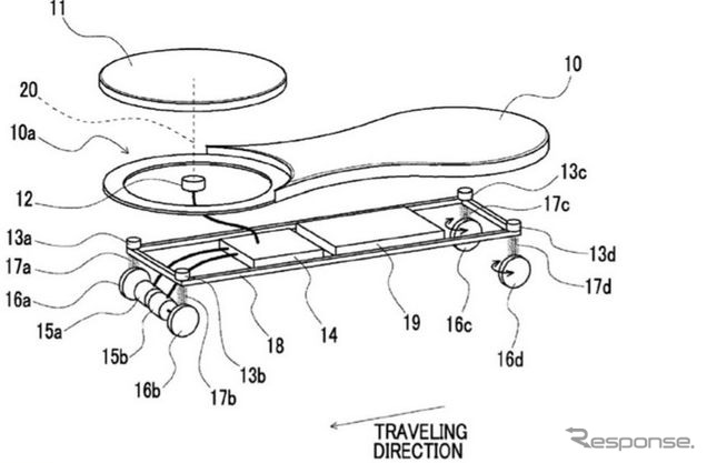 トヨタ米国で特許を出願した電動スケートボード
