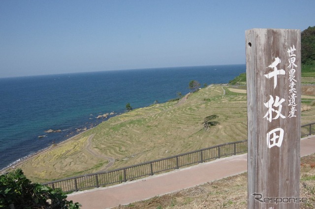 輪島の名風景「千枚田」。ここはWA-MOのコースではない