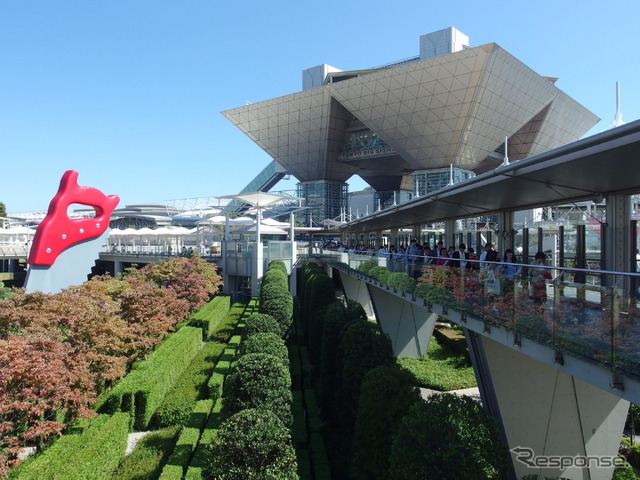 東京モーターショー2017会場の東京ビッグサイト