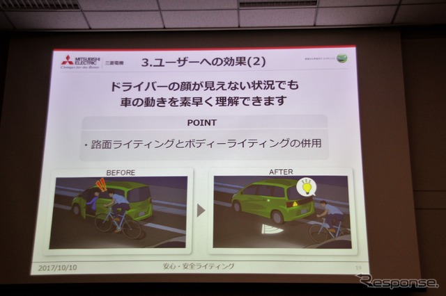 ドア開け時の表示
