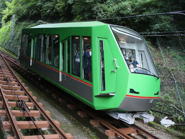 大山観光電鉄が運営する大山ケーブルカー。