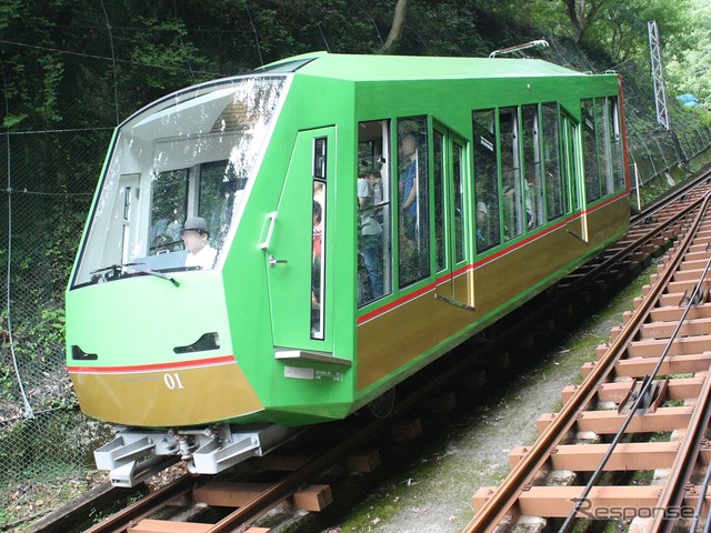 大山観光電鉄が運営する大山ケーブルカー。