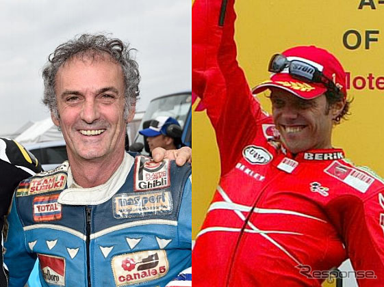 フランコ・ウンチーニ氏(左)とロリス・カピロッシ氏