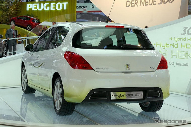 【フランクフルトモーターショー07】プジョー 308HDi ディーゼルハイブリッド
