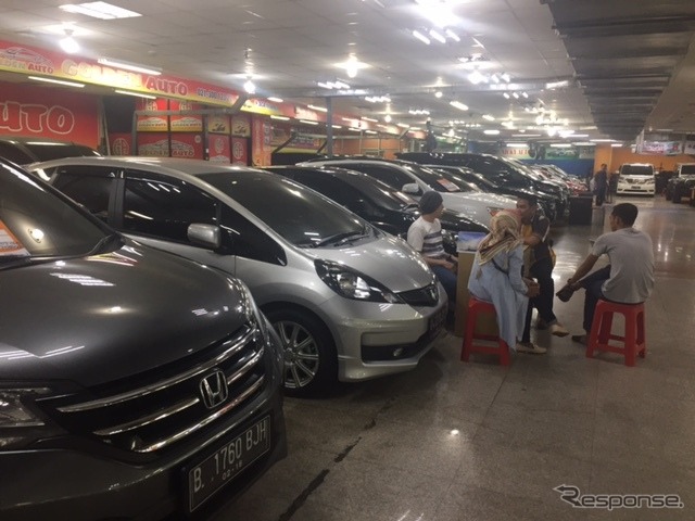 中古車集積場（ビル立体駐車場）