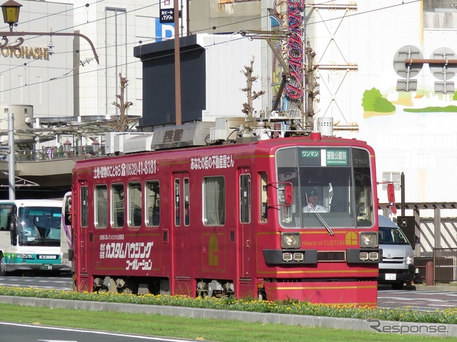 「豊橋まつり」開催に伴い「花電車」の運行や電車の増発も行われる。