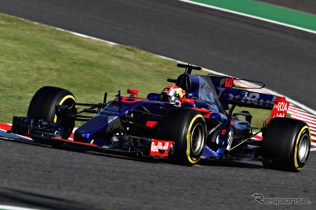 こちらはF1を戦う#10 ガスリー(トロロッソ)。