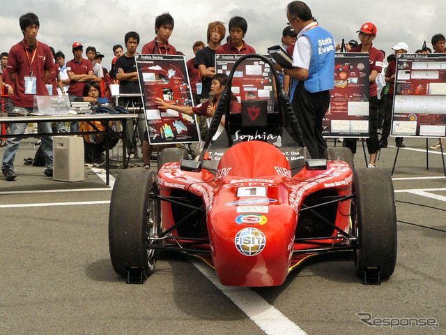 全日本学生フォーミュラ…男泣きの表彰台