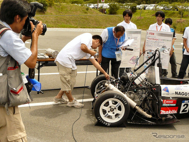 全日本学生フォーミュラ…男泣きの表彰台