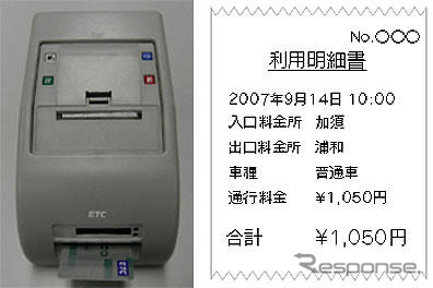 東日本高速、首都圏17か所にETC履歴プリンターを設置