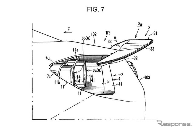 マツダが米国で特許申請した格納式リアスポイラー