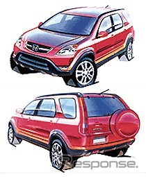 ホンダの4輪車販売は拡大修正---貢献する新型『CR-V』『キャパ』『オデッセイ』