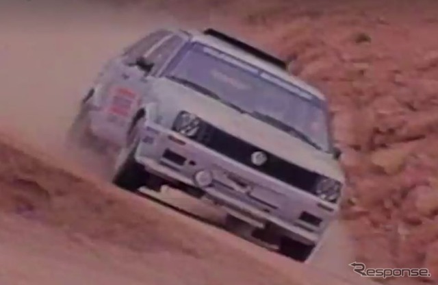 1987年、フォルクスワーゲンはゴルフGTIベースのツインエンジン車でパイクスピークに参戦するもリタイア。