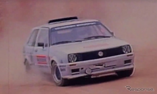 1987年、フォルクスワーゲンはゴルフGTIベースのツインエンジン車でパイクスピークに参戦するもリタイア。
