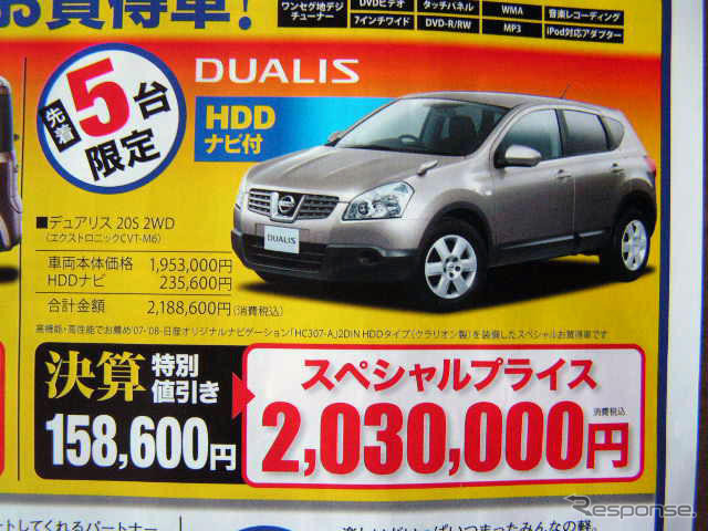 【明日の値引き情報】秋の行楽SUV&RV、25万円以上のOFF