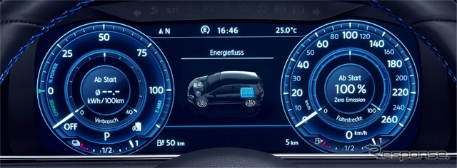 VW ゴルフGTE デジタルメータークラスター“Active Info Display