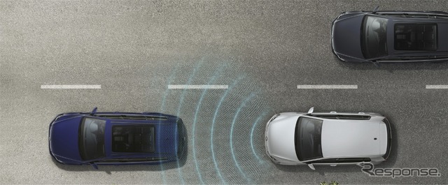 VW ゴルフGTE 渋滞時追従支援システム“Traffic Assist