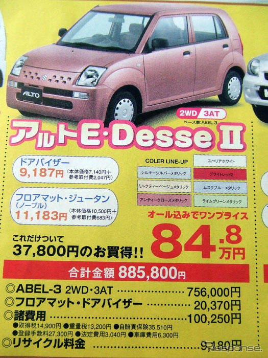 【明日の値引き情報】ワゴンR が20万円以上も 軽自動車