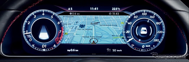 VW ゴルフGTIパフォーマンスデジタルメータークラスター“Active Info Display