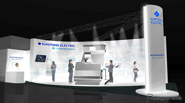 住友電工と住友電装のブースイメージ